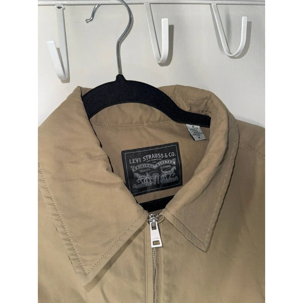 vintage Levi Strauss & Co. Harrington jacket  Khaki Plaid Lined size S